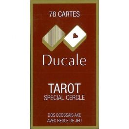 1890 Jeu de cartes d'Aluette - cachet tampon 1890 dos écossais GRIMAUD | UK