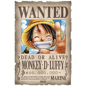 Parchemin Avis de recherche Luffy (33x49) ONE PIECE