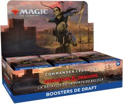 Boite de 24 boosters de draft Commander Légendes La Bataille De La Porte De Baldur FR