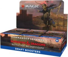 Boite de 24 boosters de draft Commander Légendes La Bataille De La Porte De Baldur ENG