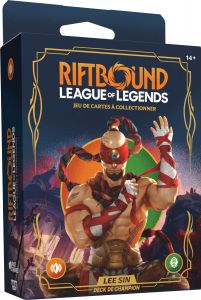 Riftbound League of Legends Deck de Champion Lee Sin FR
