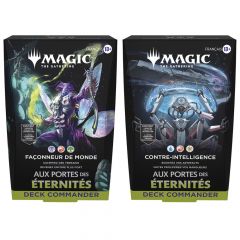 Lot de 2 Decks Commander Magic Aux portes des Éternités