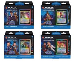 Lot de 4 Decks Commander Docteor Who