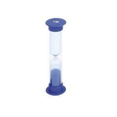 Sablier 1 min bleu